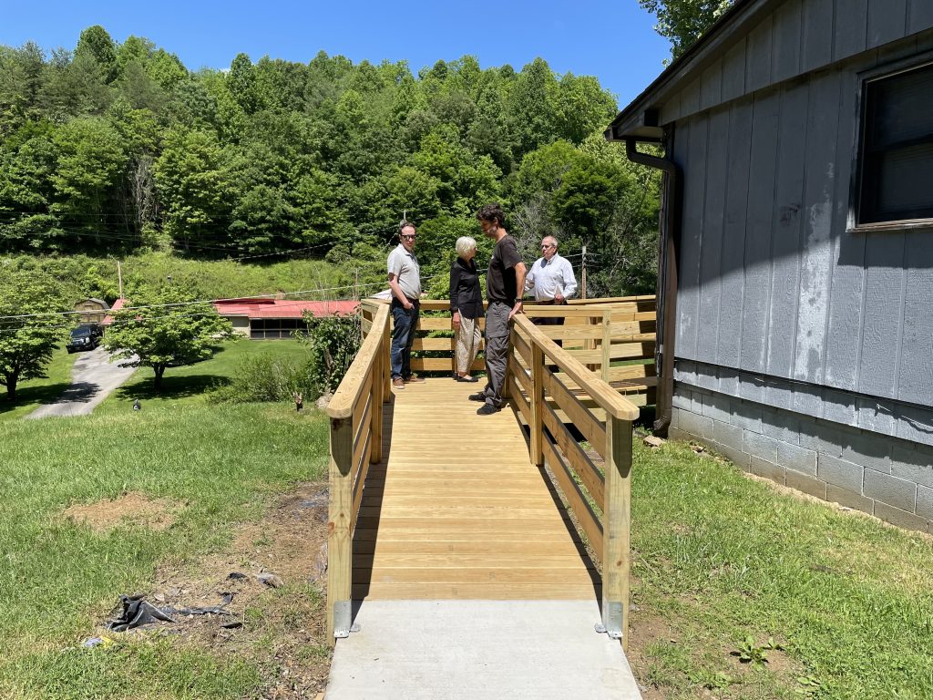 Ramp constructed by the CHC for a client