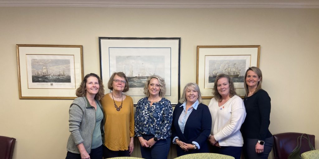 CCCF Board from left to right: Ann Lukens, Terelle Harr, Kim Johnson, Jeana Conley, Kate Simmons, Carmen Lance; Not pictured: Kathryn Jenkins