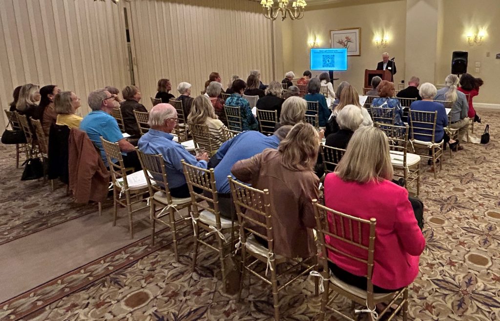 CDCF President Andy Keeney speaks to attendees of a Nov 2024 event