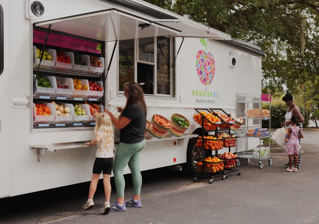NourishNC provides supplemental food assistance to children in New Hanover County who struggle with hunger.