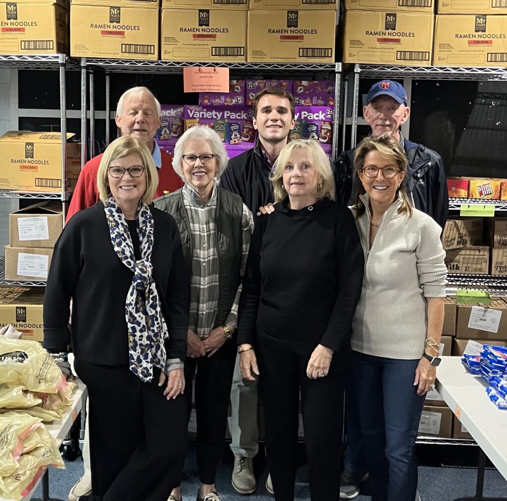 First row, l-r: Beth Edwards, Laura Pressly, Jo Parrott, Ann Cherry. Second row: Jimmy Parrott, Jacob Turner, Billy Glover