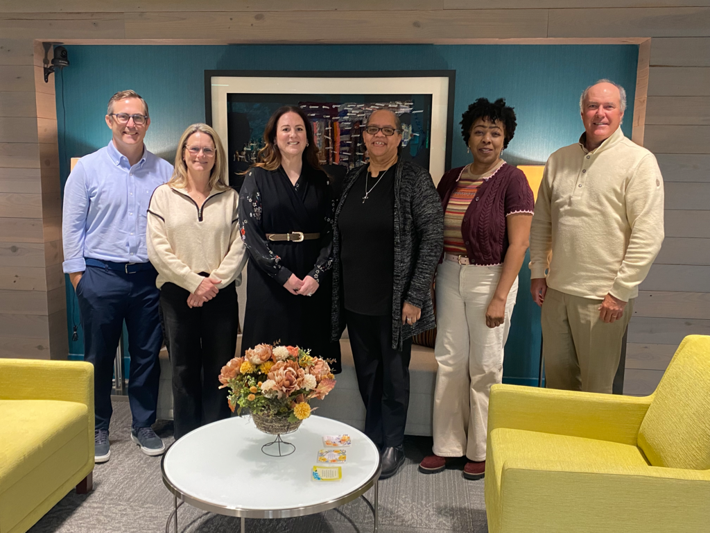 : WCCF advisory board members Peter Roche, Brooke Dickhart; Barrett Morris; Bianca Harris; Delilah Jones and Michael Shaw.